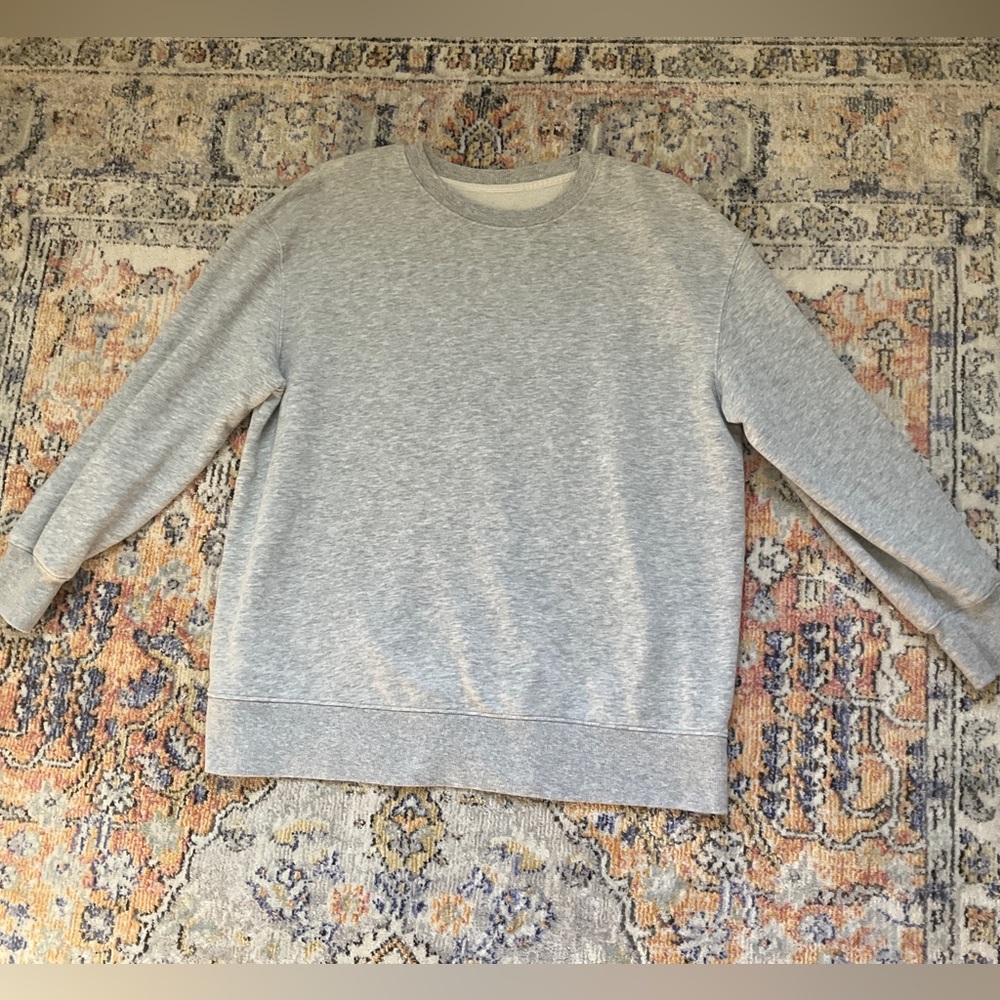 New without tag Super Soft Plain Grey Crew Neck Sweatshirt